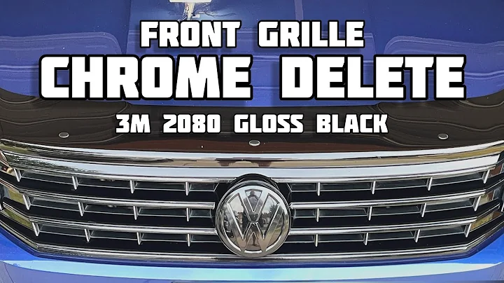 3m vinyl wrap 2080 chrome delete Volkswagen Passat - DIY blackout grille and window trim