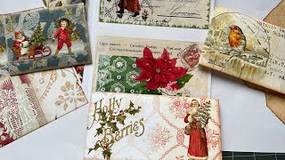 Etsy update | new Christmas envelope and postcard kit