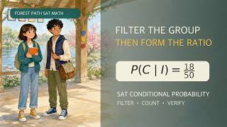 Condition on the In-Person Group | SAT Math 2021 M2 Q4 | 2021-M2-Q04