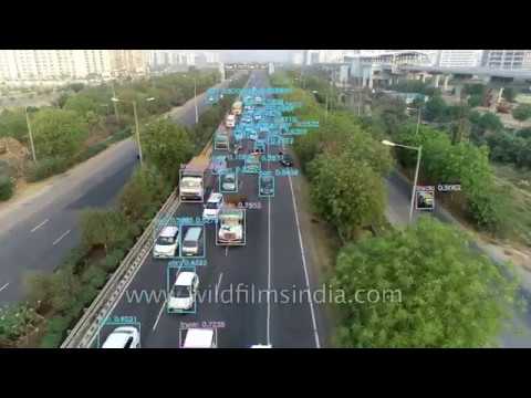 Traffic Density and Vehicle Detection using UAV