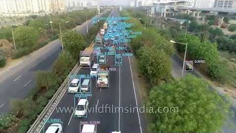 Traffic Density and Vehicle Detection using UAV