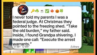 I never told my parents I was a federal judge  At Christmas they pointed to the freezing shed...