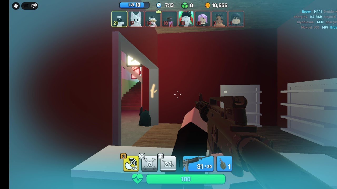 PLAYING ROBLOX GUN GAME