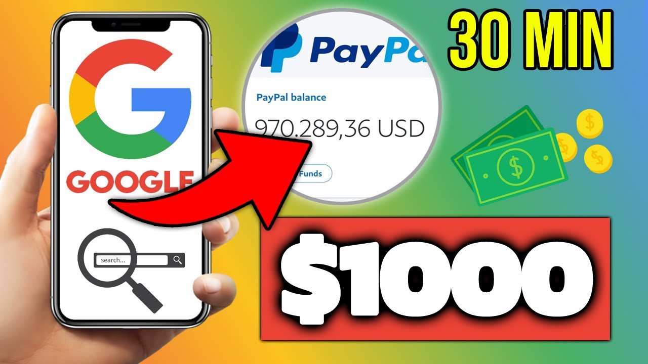 Receba $1000 em 30 Minutos com o Google (Como Ganhar Dinheiro Grátis no  Paypal) 