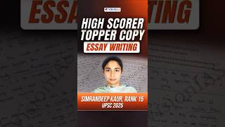 Topper Answer Writing | Simrandeep Kaur, Rank 15, UPSC 2025