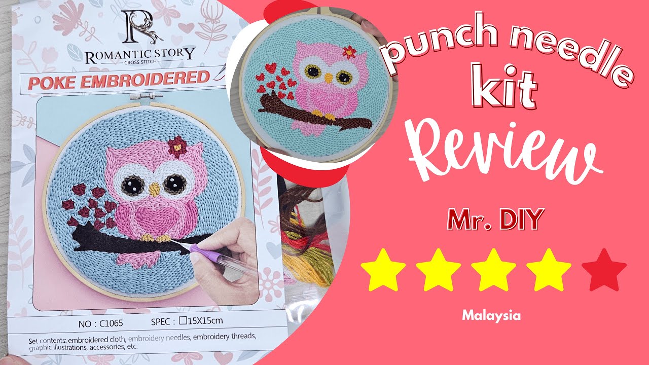 Review | Punch Needle Embroidery Kit from MR DIY