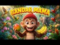 Bandar Mama 3D Cartoon 🐒 | Hindi Kids Rhyme | Cute Monkey Animation | Jungle Fun Song 🎶