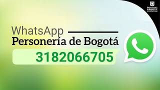 Whatsapp Personería De Bogotá