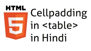 Cellpadding in table in html, Cell padding specifies  space between the cell content and it borders