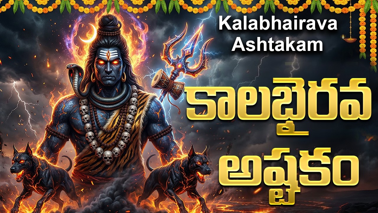 కాలభైరవాష్టకం | KALABHAIRAVA ASHTAKAM WITH TELUGU LYRICS | Lord Shiva Special Bhakti Songs