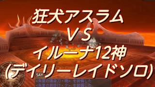 ｱｽﾗﾑ 狂犬アスラムvsイルーナ12神 デイリーレイドソロ イルーナ戦記 Youtube