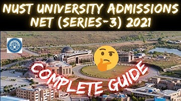 NUST UNIVERISTY ADMISSIONS LATEST UPDATE | NET SERIES DATE | ENTRY TEST PREPARATION ISLAMABAD