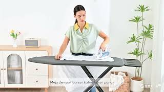 Stora Meja Setrika Lipat Rangka Kokoh Hemat Ruang