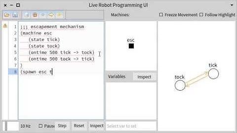 Live Robot Programming: A 1 minute taste.