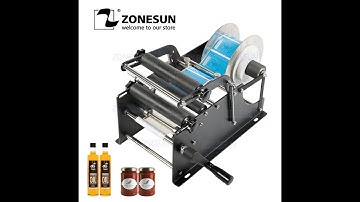 How to use ZS 50P Manual Round Bottle Labeling Machine