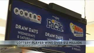 Winning lottery ticket sold at Circle K in Scottsdale