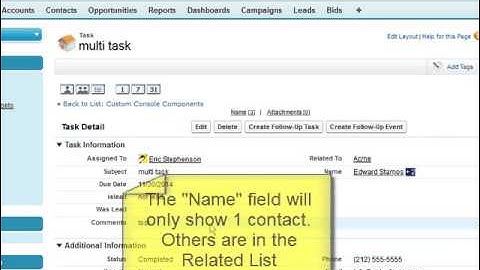 Add Multi Contacts to Tasks in Salesforce