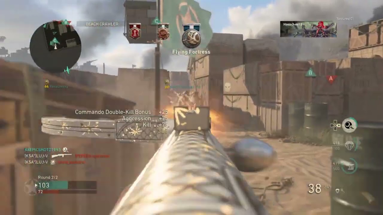 CALL OF DUTY WWII - 238 KILLS ON SHIPMENT 1944