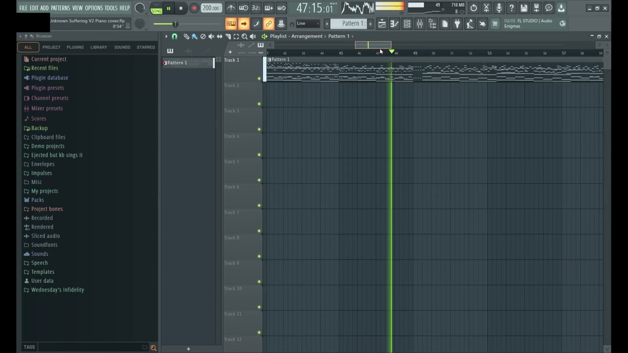 Unknown Suffering V2 Piano Cover