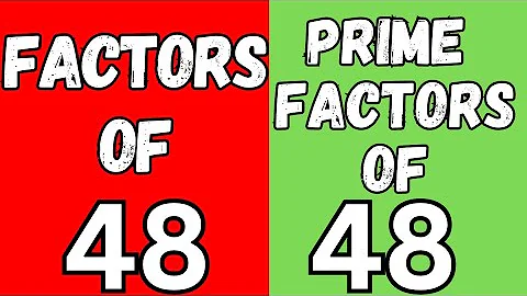 Factors of 48 using factor tree method | Prime factors of 48 using factor tree | factor tree of 48