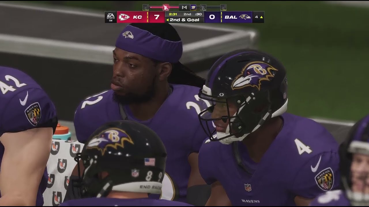 Chiefs vs Ravens Madden 24 Gameplay