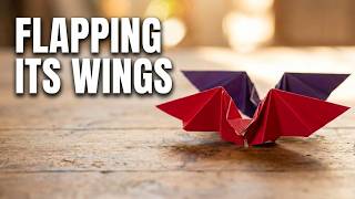 Easy Origami Flapping Bat | Origami Zen