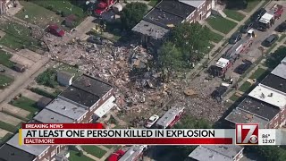 At least 1 person killed in gas explosion in Baltimore