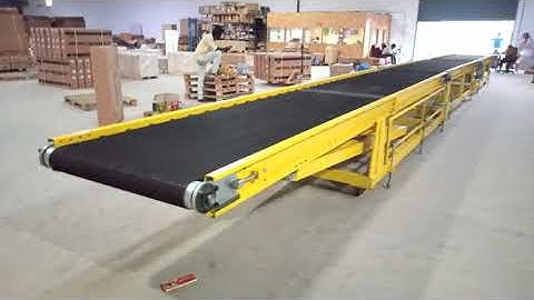 Orange Conveyor Systems - Truck Loading and Unloading Conveyor