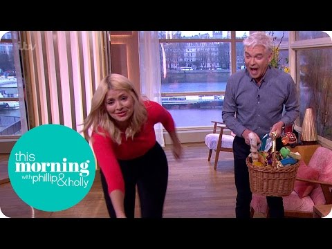 Holly Willoughby Gets Dragged Around The Studio By Clover The Puppy | This Morning