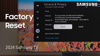 Resolve Samsung TV issues with a factory reset | Samsung US