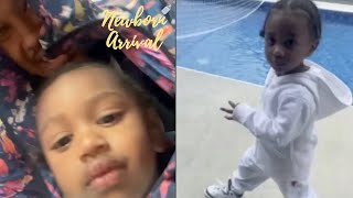 Tracy T & Kash Doll's Son Kashton Is Too Excited About Attending His 1st BBQ Pool Party! 🏊🏾‍♂️