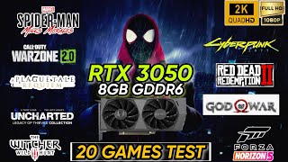 RTX 3050 In 2023 | Test In 20 Games | RTX 3050 8GB In Early 2023 | 2K , 1080P !