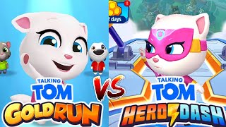 Talking Tom Angela 🆚 Talking Tom Hero Angela || Who Is Win || With New Style 206 🔥
