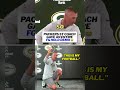 Packers special teams coordinator Cam Achord illustrating how kickers want the ball held differently