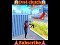 freefire class squad 1vs4 clutch situation😱🔥only Mp5 gun OP gameplay #shorts #viralshorts #short