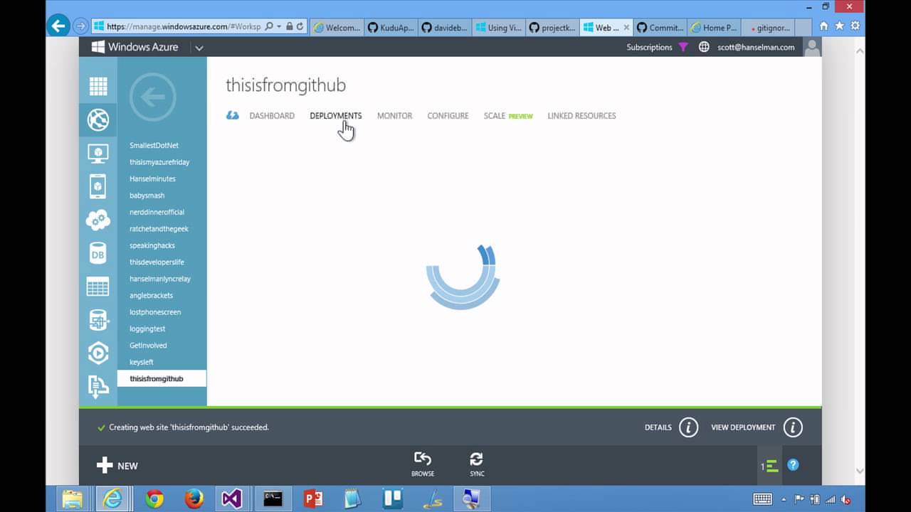 Deploying from a Branch with Kudu - with David Ebbo - Azure Friday ...