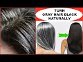 HOW TO TURN WHITE HAIR OR GRAY HAIR TO BLACK HAIR NATURALLY, NO CHEMICALS FAST RESULTS
