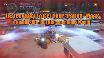 The Division 1.8.1 | Easiest Way To Get Your "Panda" Mask, GE Blackout