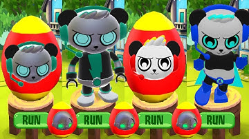 Tag with Ryan Spy Robo Combo Panda vs Combo Panda Mystery Surprise Egg Search Video - All Characters