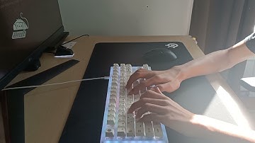 Modded Wormier K87 Typing Test