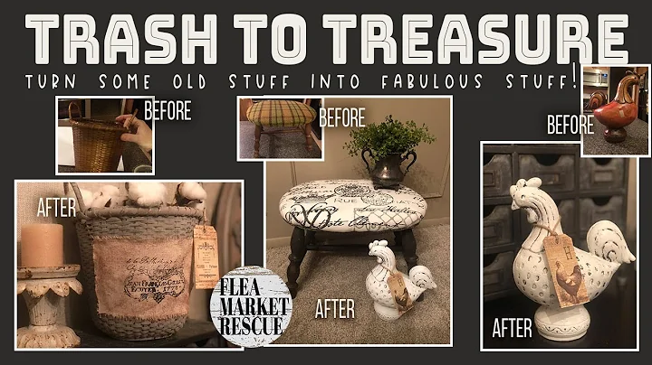 TRASH TO TREASURE THRIFT STORE DIY HOME DECOR FLIP- THRIFT STORE HOME DECOR MAKEOVER