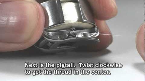 Bobbin Threading Training Video: Butterfly Embroidery Machine (Enhebrado de bobinas de bordadora)