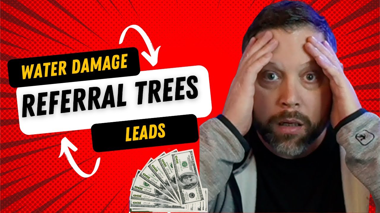 How to get water damage jobs for a restoration business with referrals YouTube