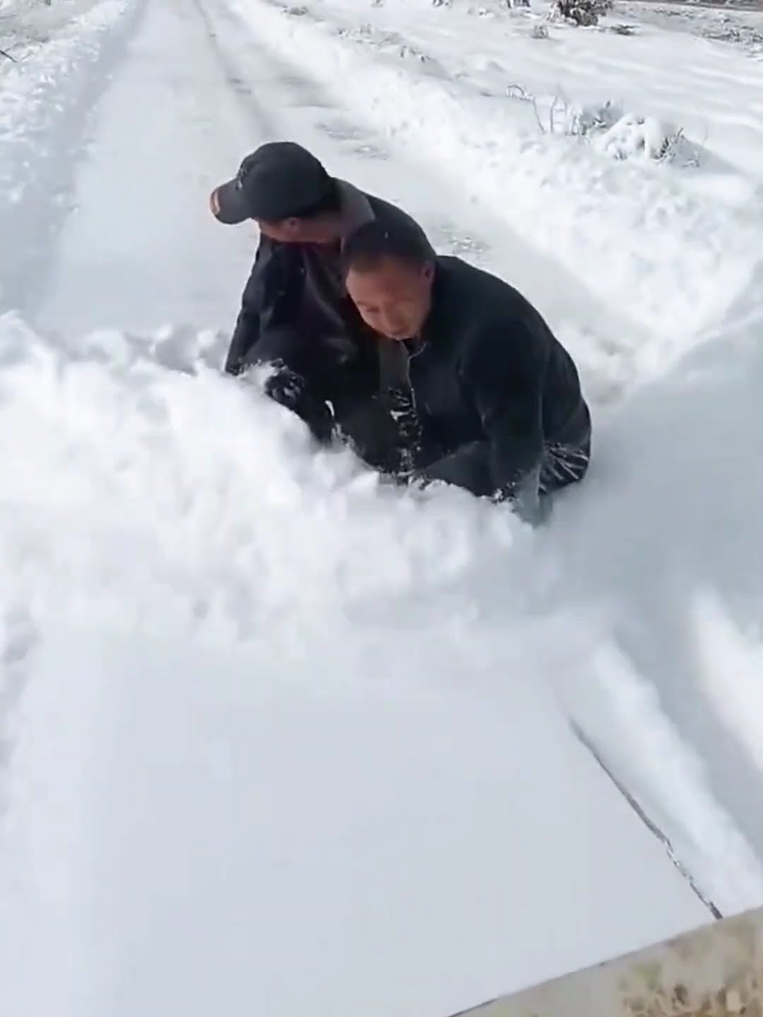 Ground weight snow removal process- Good tools and machinery make work easy