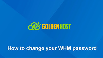 WHM Tutorial! How to change your WHM password