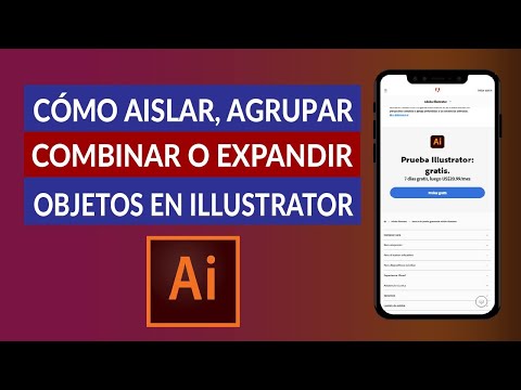 Cómo Aislar, Agrupar, Combinar o Expandir Objetos en Illustrator Fácilmente