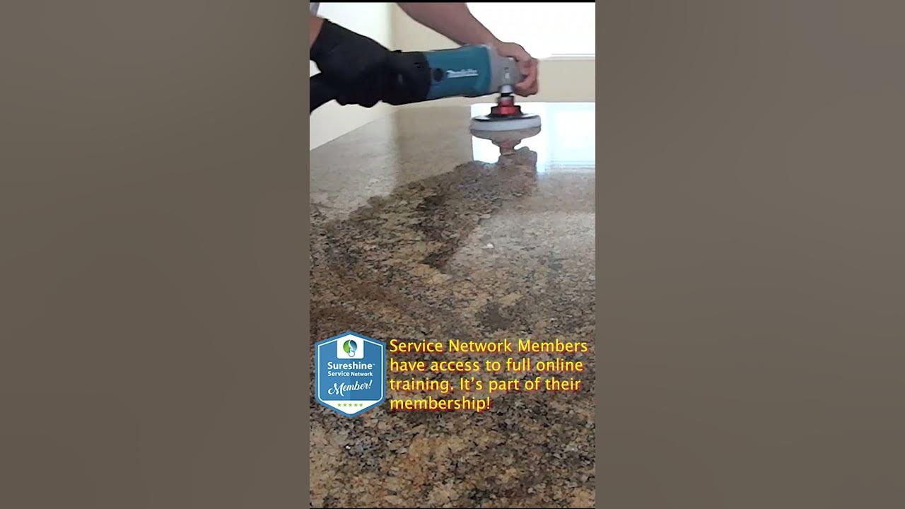 How to polish granite counters granite polishing at home YouTube