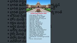 India Important Constitutional Posts  2025 | President, PM, Ministers &amp; Chiefs List