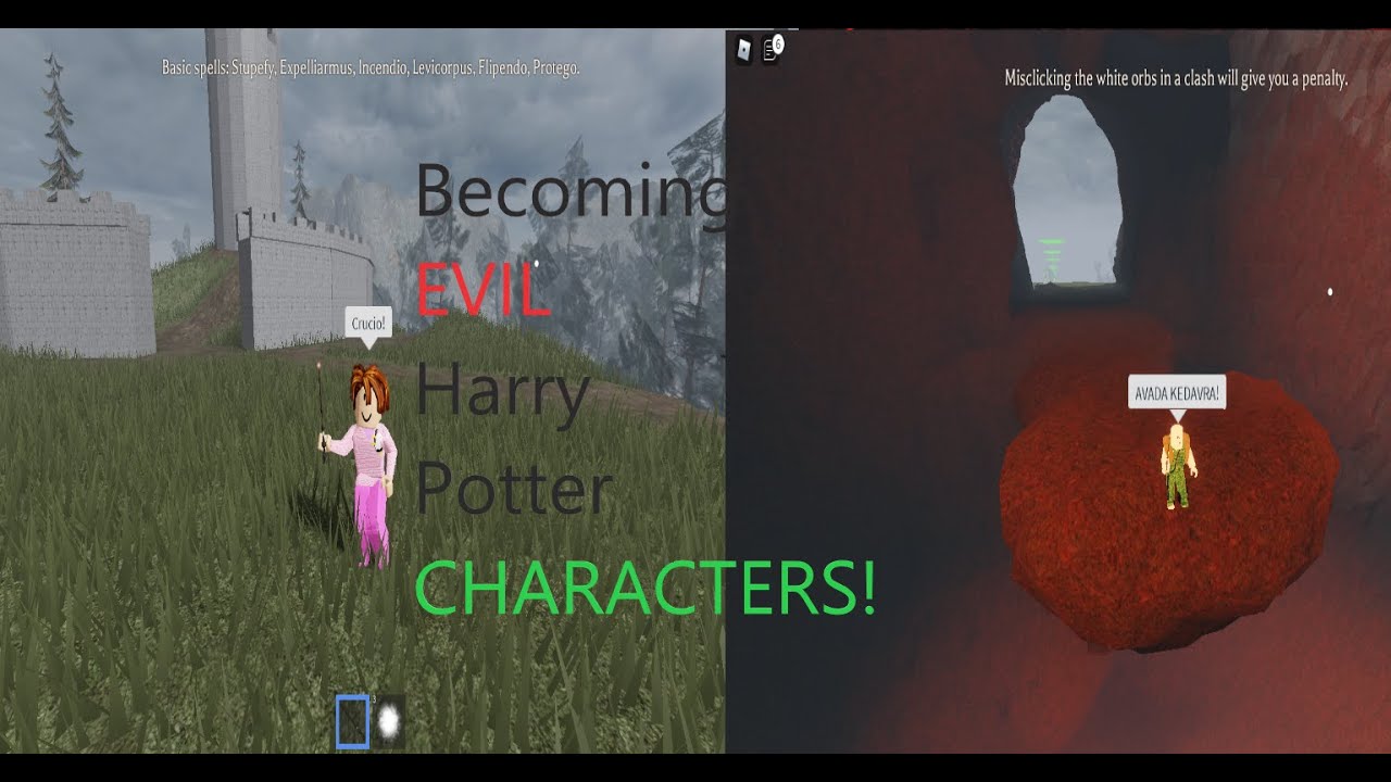 Magic Training ROBLOX! Becoming evil Harry Potter Characters!