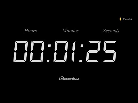 1-Minute 25 Second Timer | Clean and Sleek Countdown